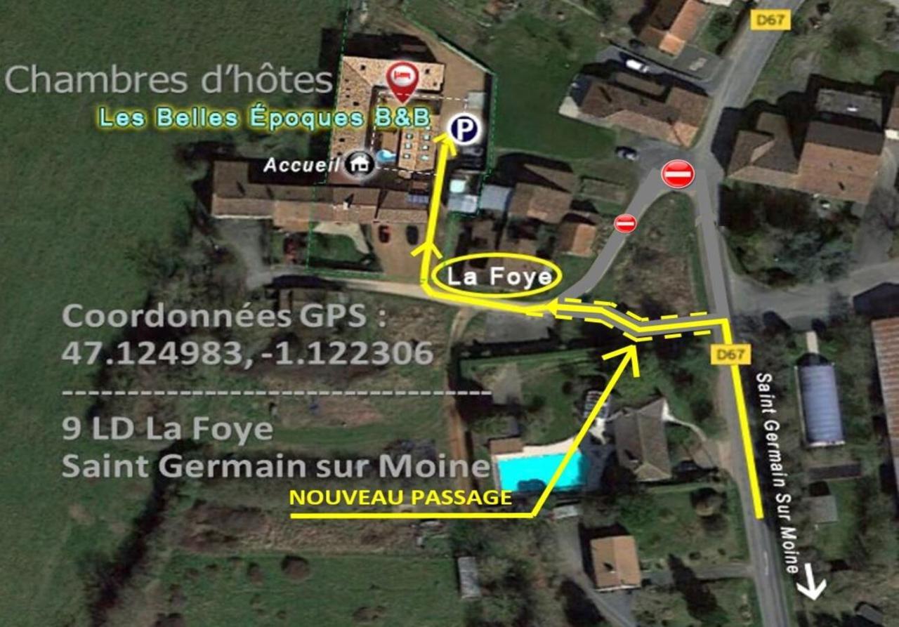Les Belles Epoques B&B - Piscine - Terrasses - Brumisateurs - Proche Puy Du Fou Saint-Germain-sur-Moine Eksteriør billede